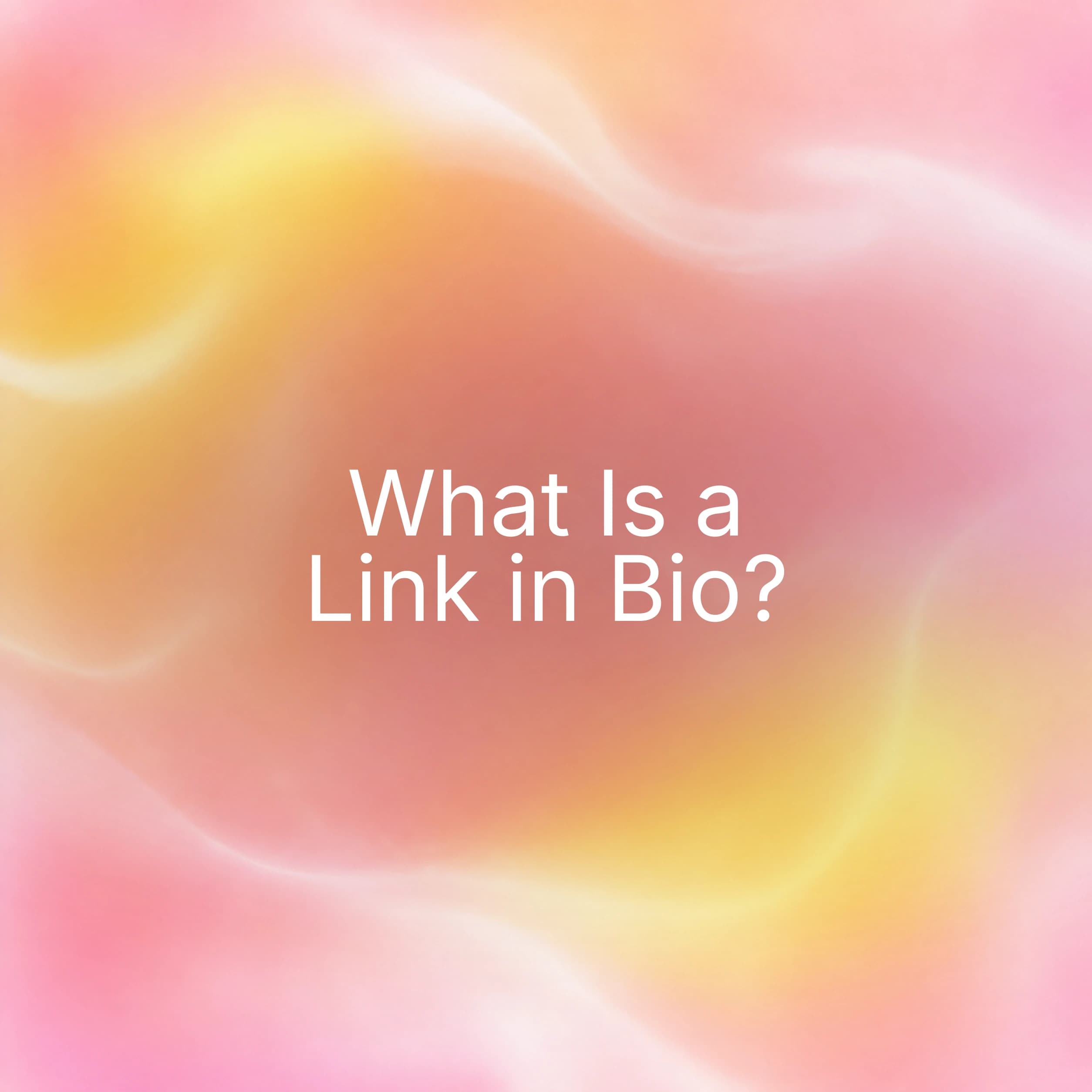 Amber abstract cover asking what is a link in bio