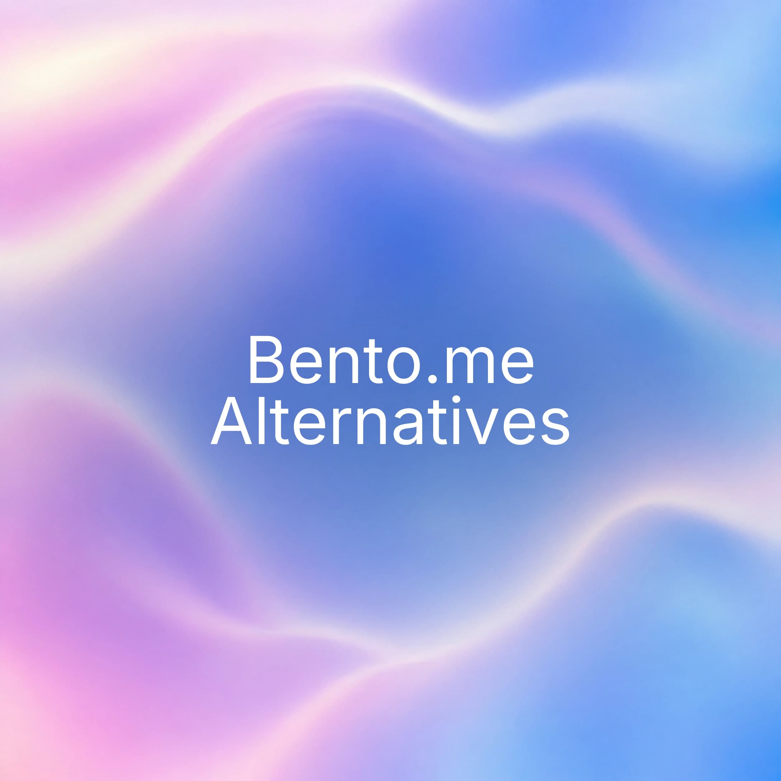Blue abstract cover for Bento.me alternatives