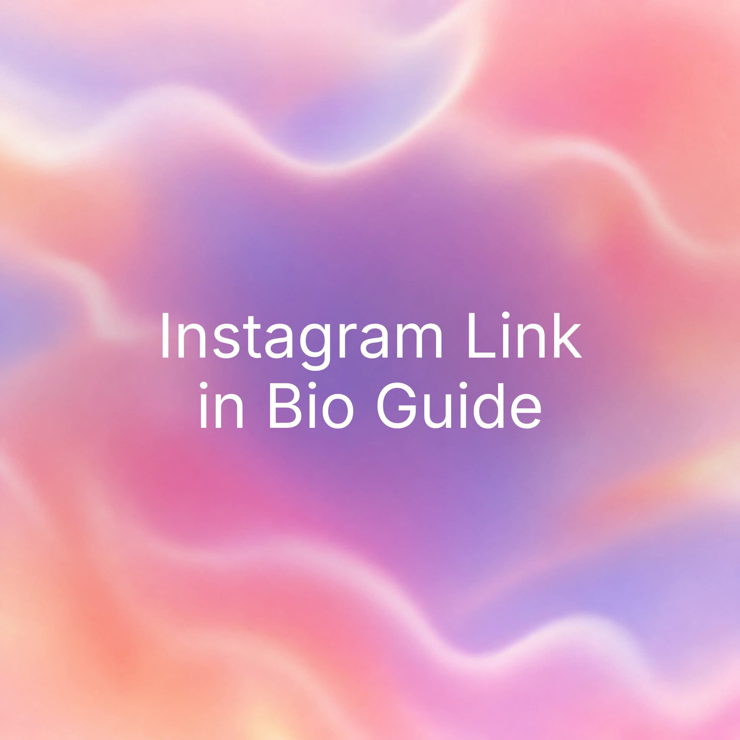 Pink abstract cover for the Instagram link in bio guide